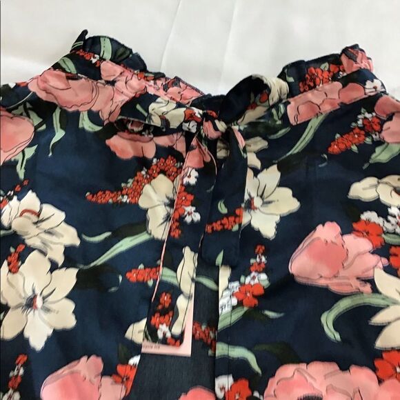 Missguided Tall Tie Waist Floral Smock Dress Size 12 - Picture 10 of 14